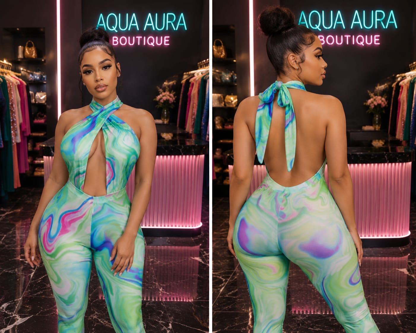 Mint Glow JumpSuit