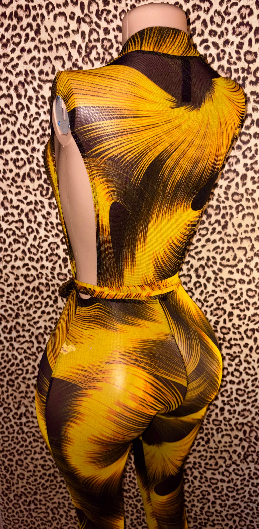 Sunset Shadow Mesh Jumpsuit