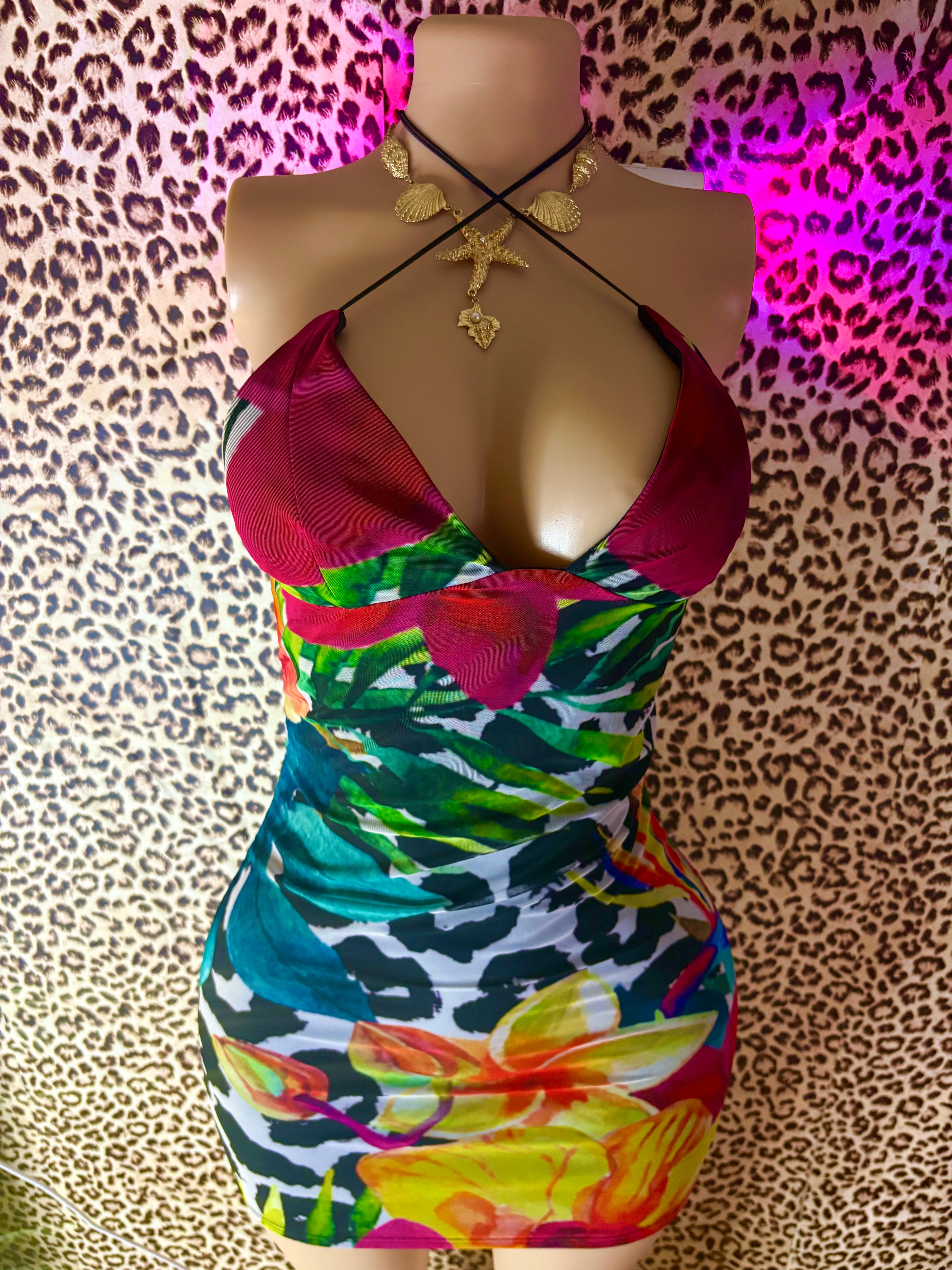 Date Me Butterfly  Mini Dress