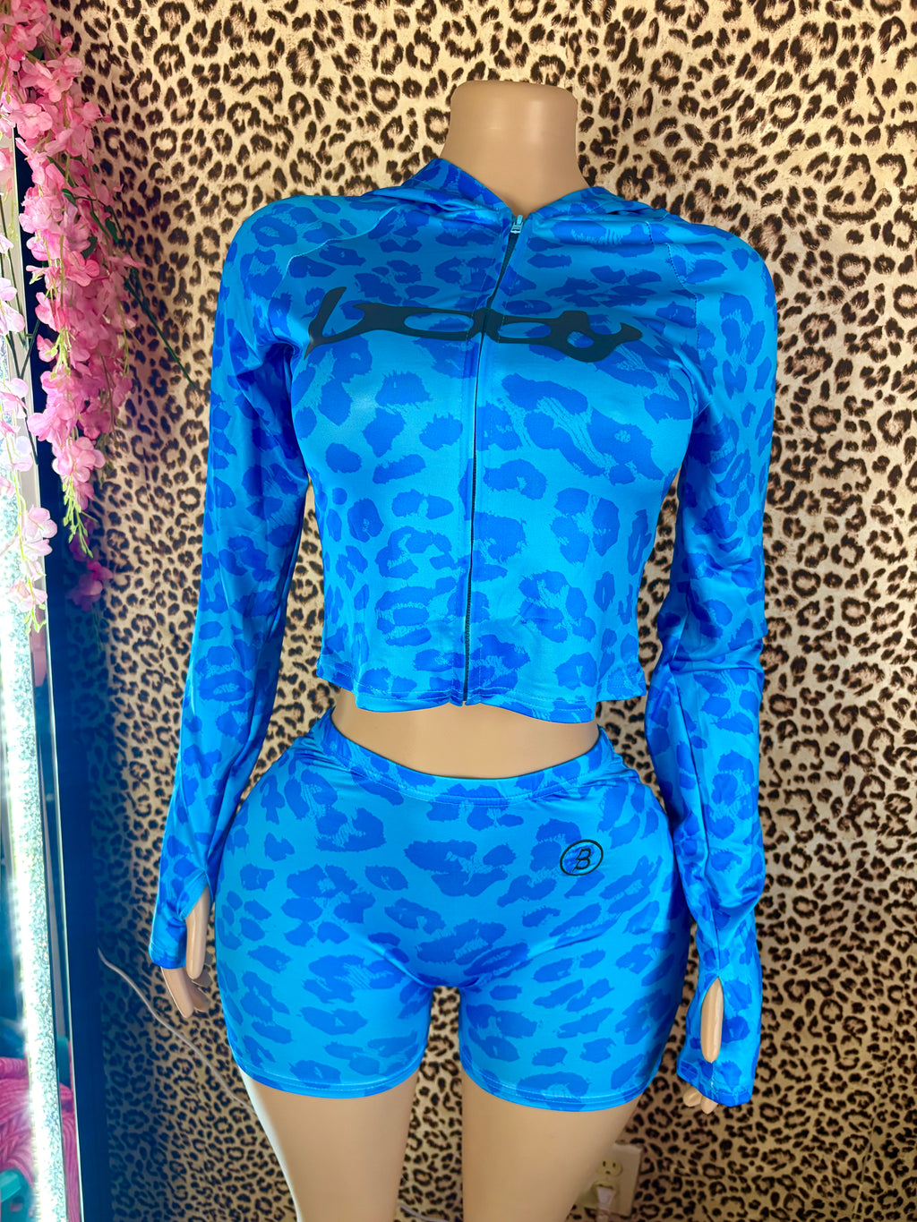 Ocean Blue Seam Short 2 Piece Set