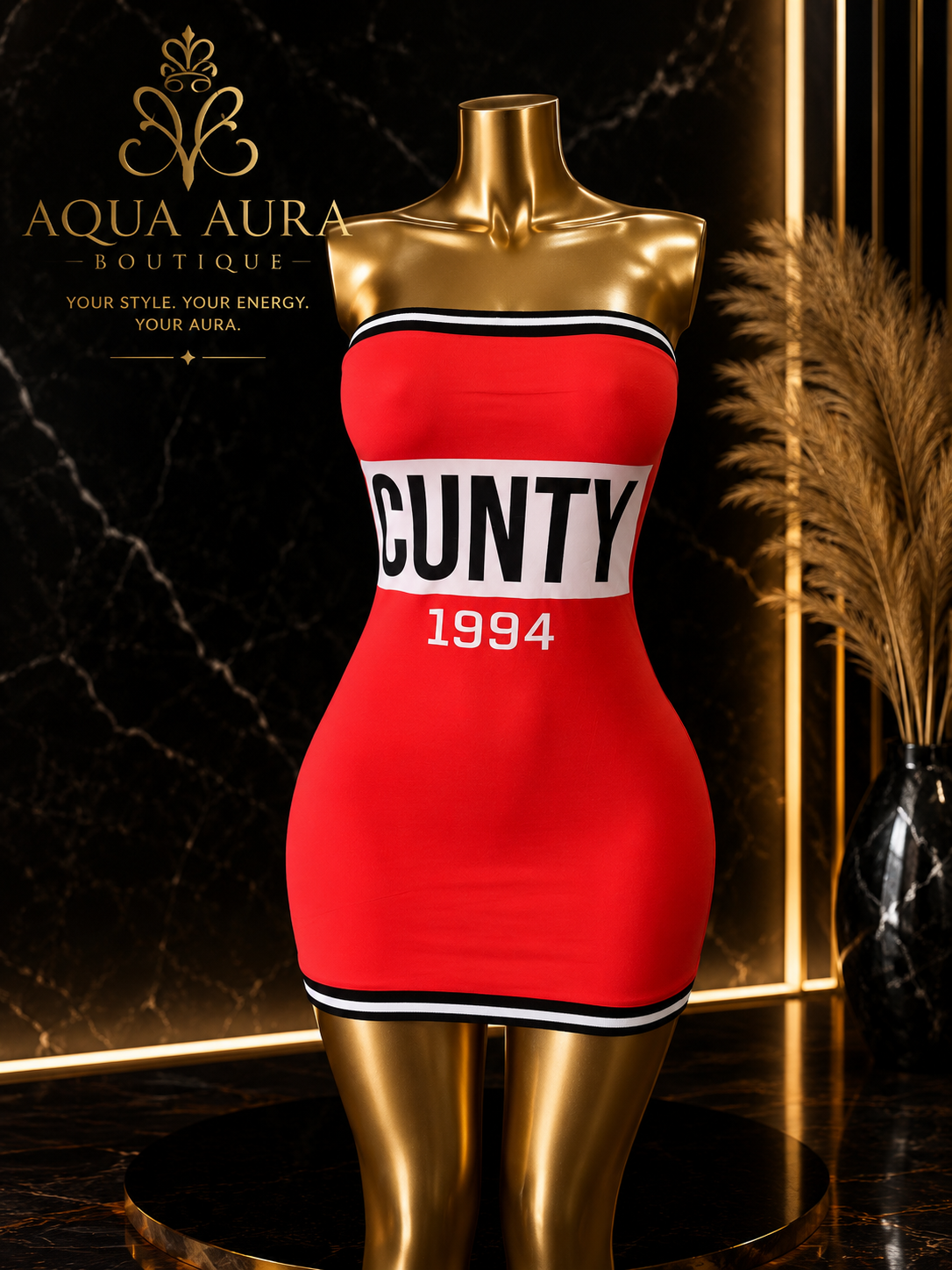 RED CUNTY DRESS