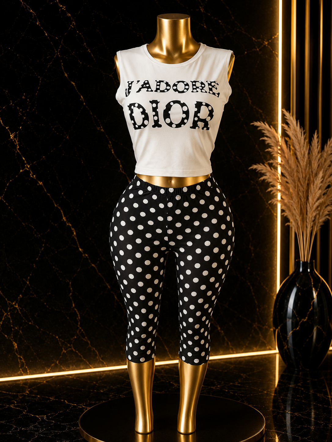 Dior Me White Tank Set